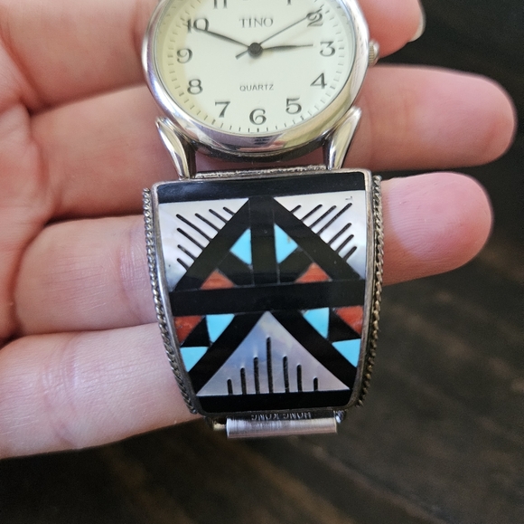 Amazing Vintage Sterling Silver Zuni Watch - Picture 15 of 15